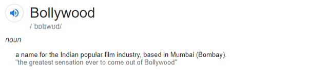 Bollywood meaning