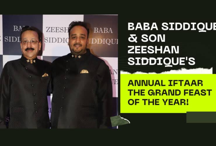 Baba Siddique, his son Zeeshan Siddique