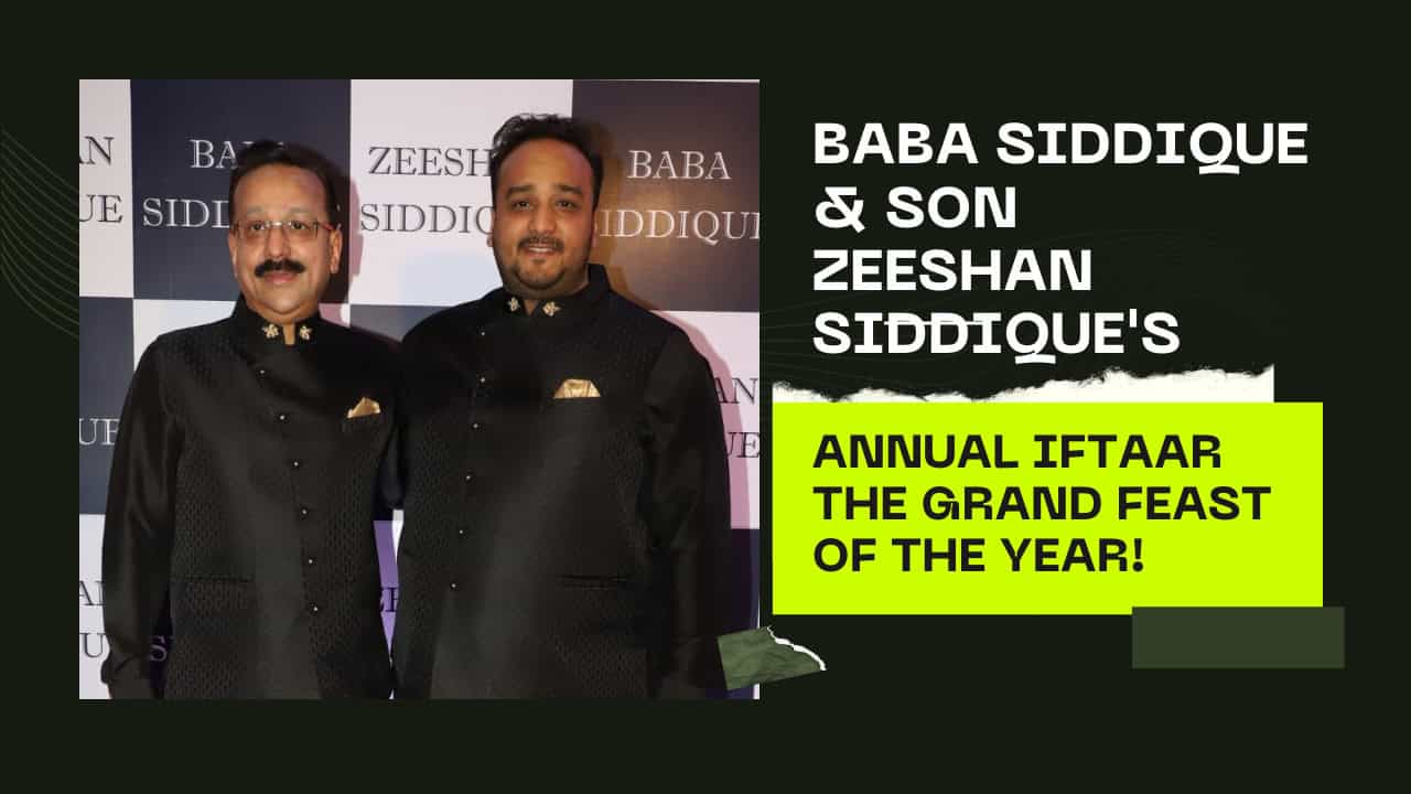 Baba Siddique, his son Zeeshan Siddique